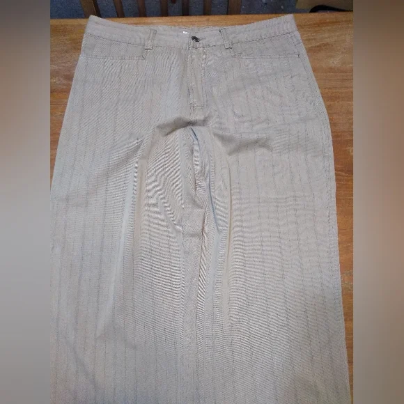 Giorgio Armani Exchange Private Members Pants, Size 33, Tan with Wide Pi… - Picture 11 of 12